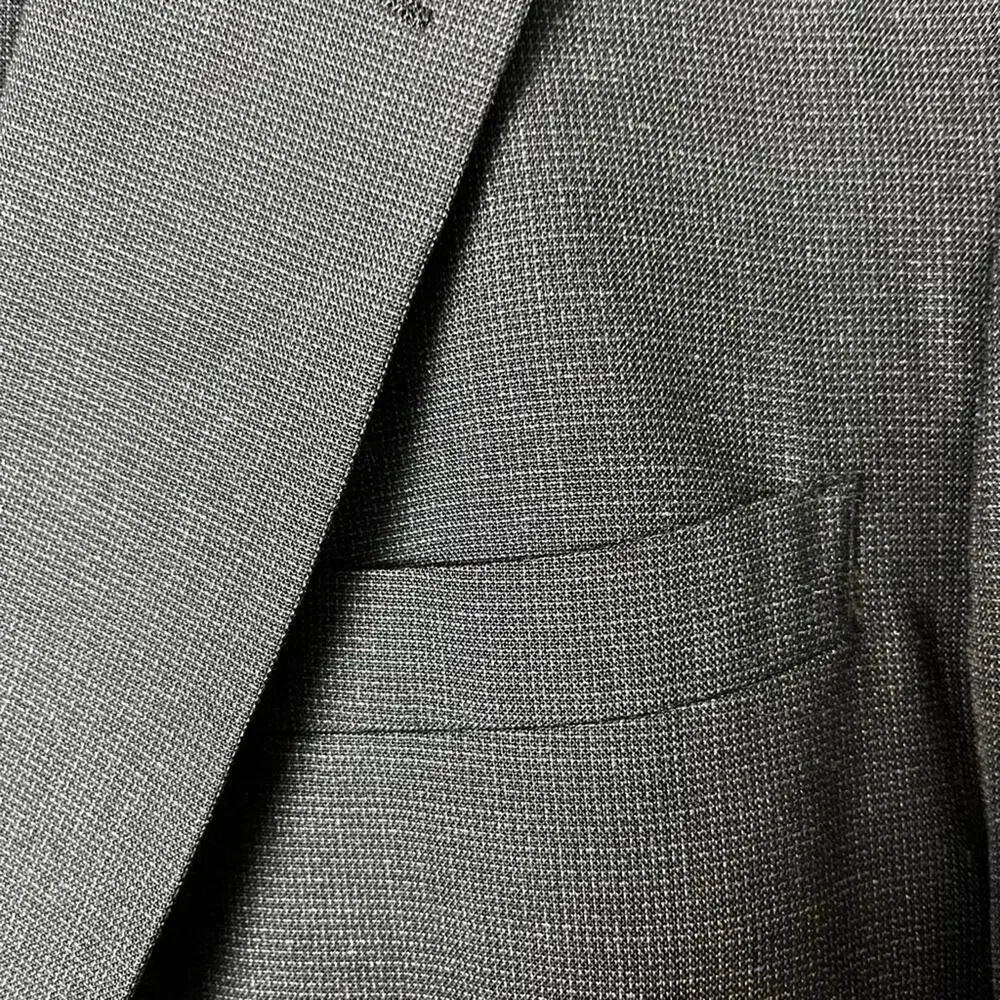 Botany 500 Men’s Vintage Two Piece Suit 44L Check Career Office
